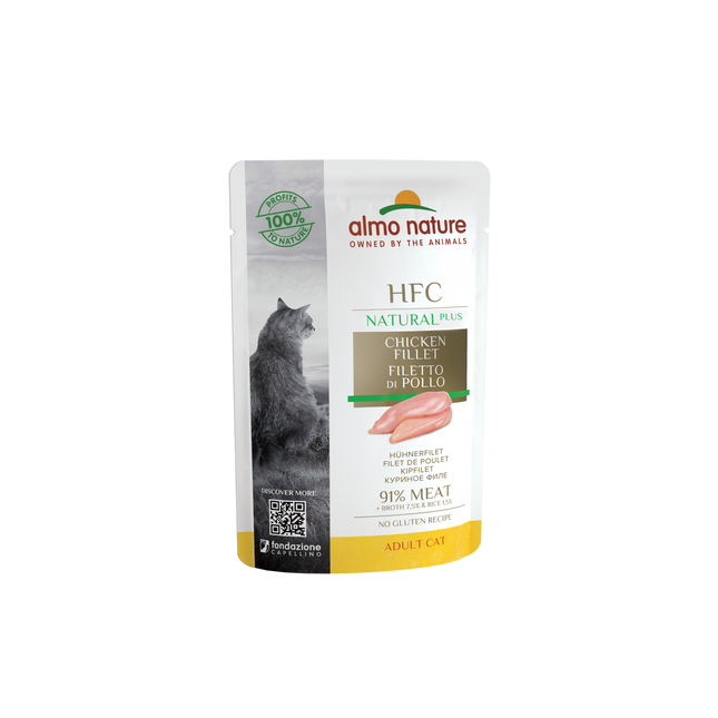 HFC Natvoer Kat - Natural Plus - Zakje - 24 x 55g