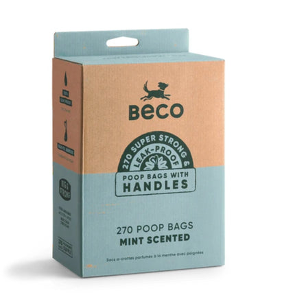 Poop Bags Recycled - Mint scented - Handles (270)