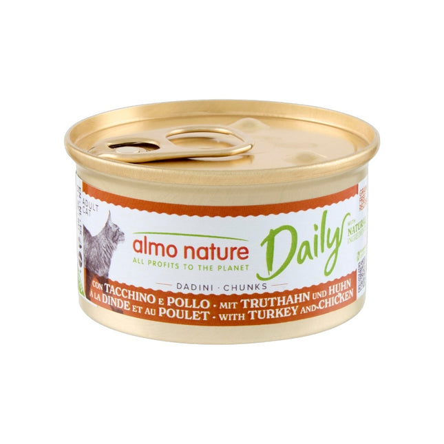 Daily Natvoer Kat -  Stukjes - Blik - 24 x 85g