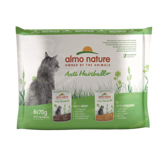Anti Hairball Natvoer Kat - Multi Pack - 10 x 6 x 70g