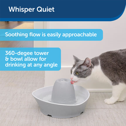 Streamside Ceramic Pet Fountain - 1.8 L