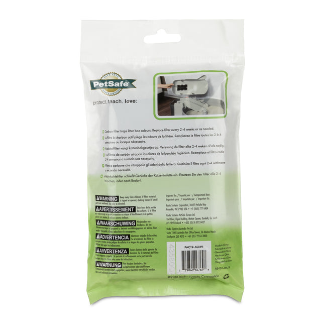 Litter Box Replacement Carbon Filters - 3-Pack
