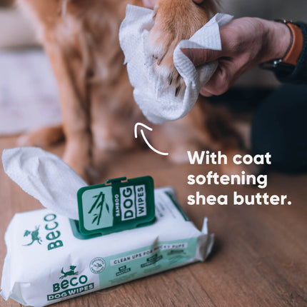 Bamboo Dog Wipes - Unscented - 80 Pack