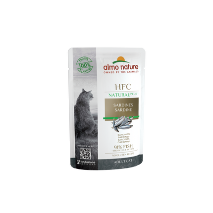HFC Natvoer Kat - Natural Plus - Zakje - 24 x 55g