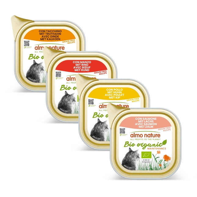 Bio Organic Natvoer Kat - Kuipje  - 19 x 85g